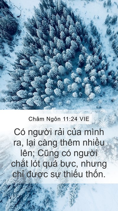 Châm Ngôn 11:24 VIE Bible Verse Image
