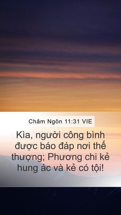 Châm Ngôn 11:31 VIE Bible Verse Image