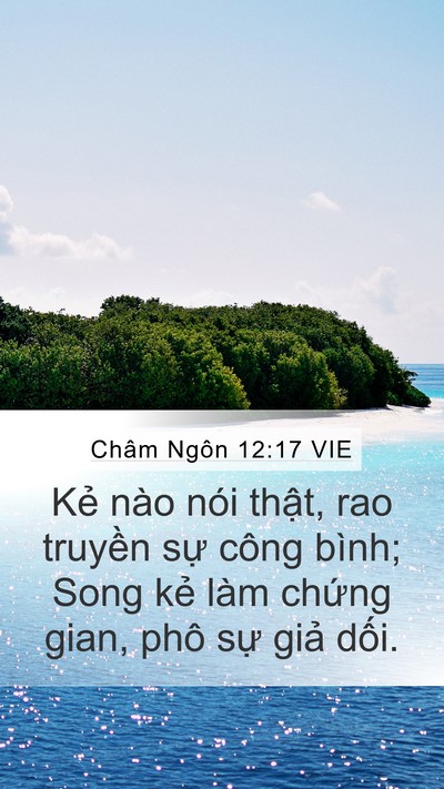 Châm Ngôn 12:17 VIE Bible Verse Image