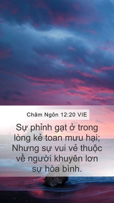 Châm Ngôn 12:20 VIE Bible Verse Image