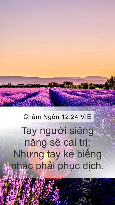 Châm Ngôn 12:24 VIE Bible Verse Image