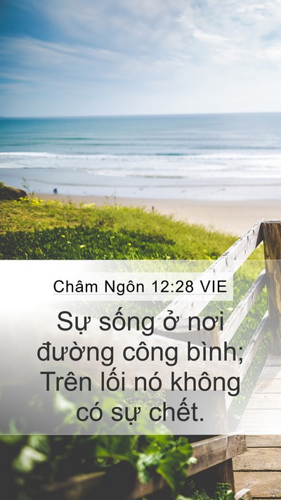 Châm Ngôn 12:28 VIE Bible Verse Image