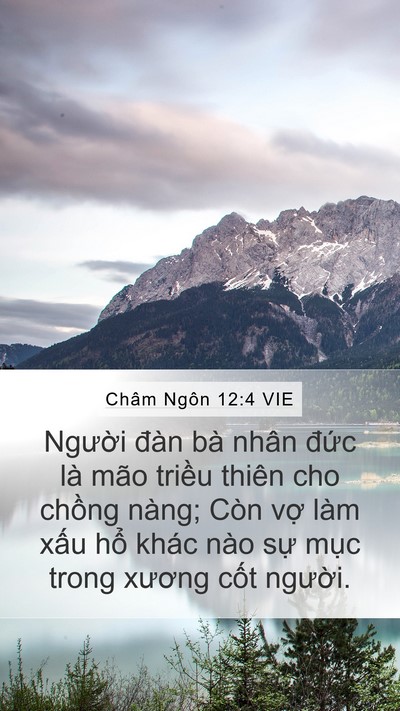 Châm Ngôn 12:4 VIE Bible Verse Image