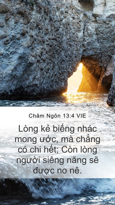 Châm Ngôn 13:4 VIE Bible Verse Image