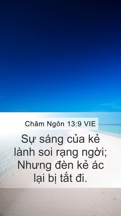 Châm Ngôn 13:9 VIE Bible Verse Image