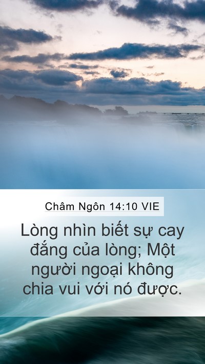 Châm Ngôn 14:10 VIE Bible Verse Image