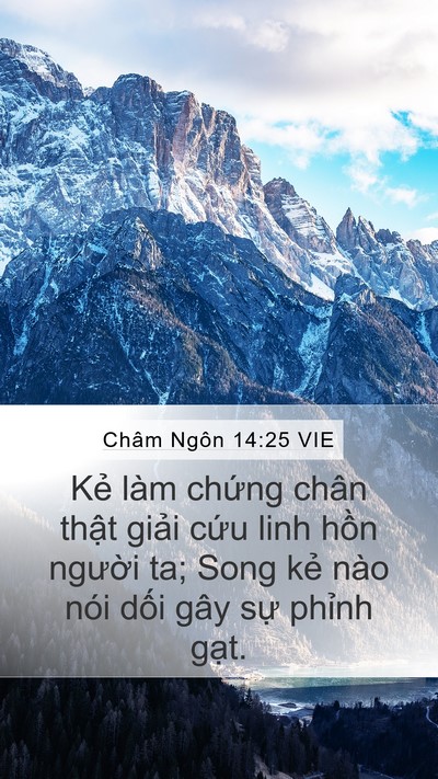 Châm Ngôn 14:25 VIE Bible Verse Image