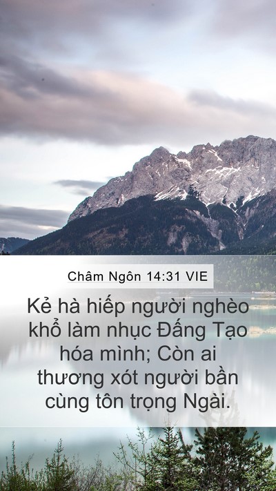 Châm Ngôn 14:31 VIE Bible Verse Image