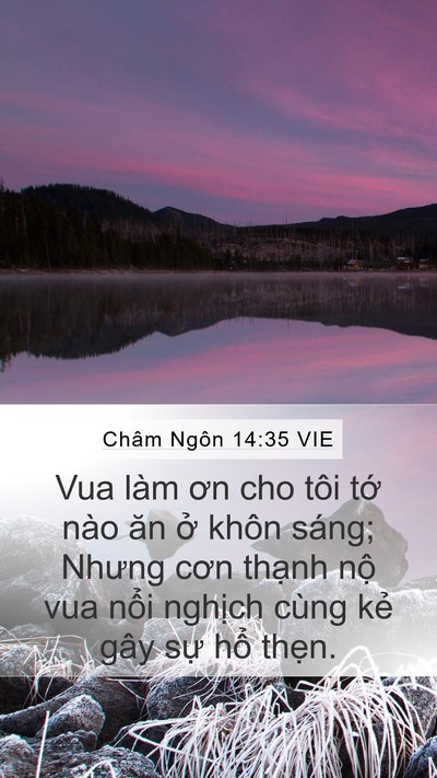 Châm Ngôn 14:35 VIE Bible Verse Image