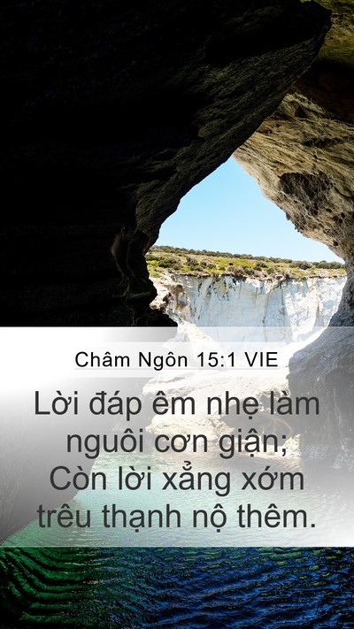 Châm Ngôn 15:1 VIE Bible Verse Image