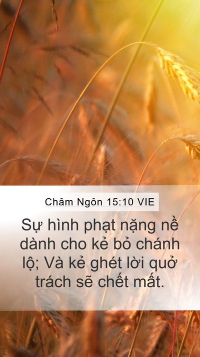 Châm Ngôn 15:10 VIE Bible Verse Image