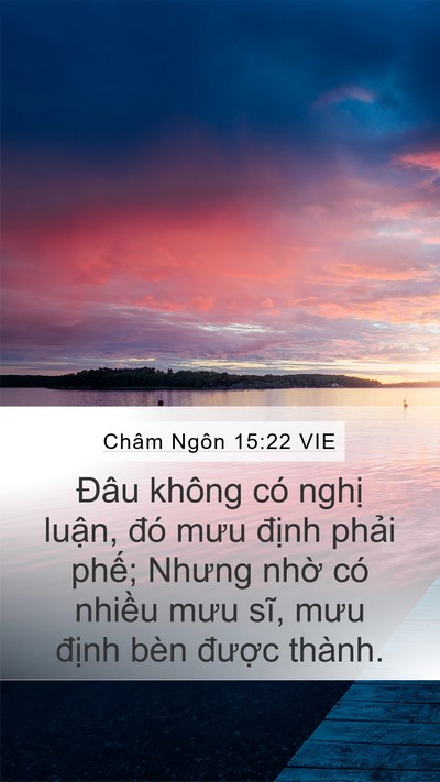 Châm Ngôn 15:22 VIE Bible Verse Image