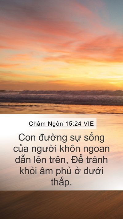 Châm Ngôn 15:24 VIE Bible Verse Image