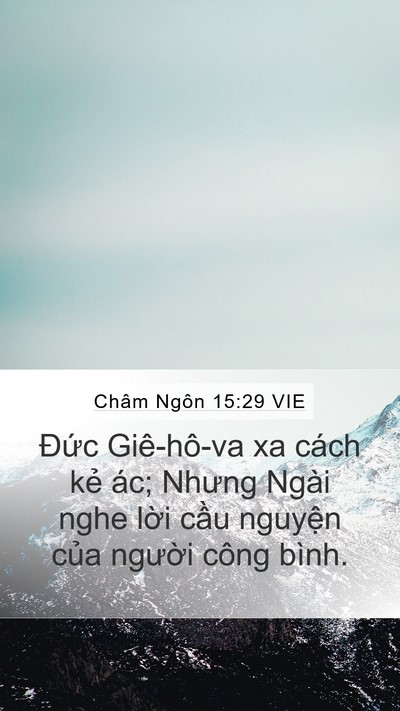 Châm Ngôn 15:29 VIE Bible Verse Image