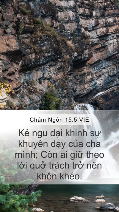 Châm Ngôn 15:5 VIE Bible Verse Image
