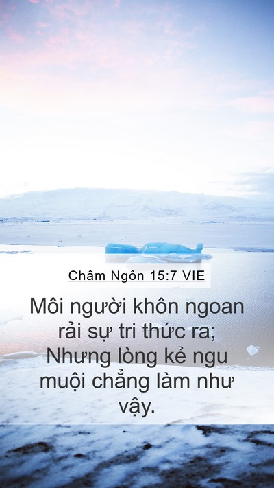 Châm Ngôn 15:7 VIE Bible Verse Image