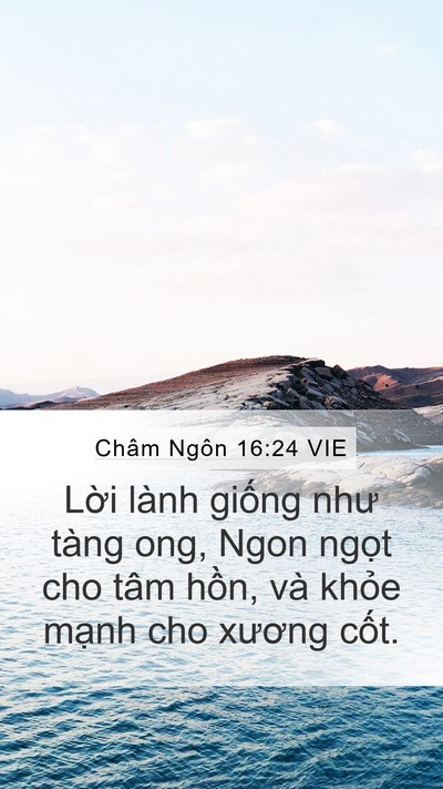 Châm Ngôn 16:24 VIE Bible Verse Image