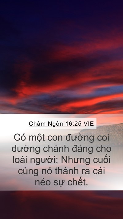 Châm Ngôn 16:25 VIE Bible Verse Image