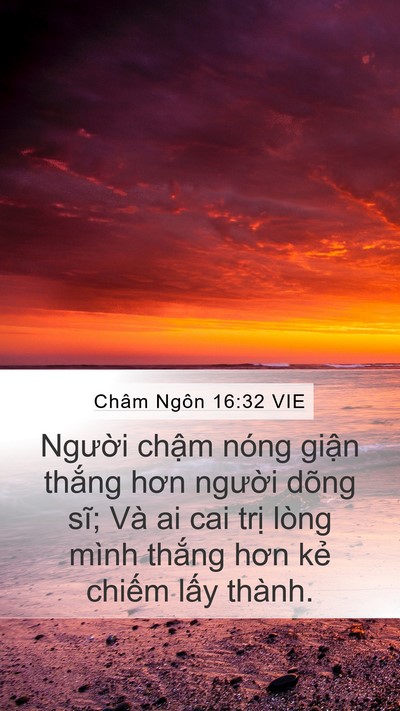 Châm Ngôn 16:32 VIE Bible Verse Image