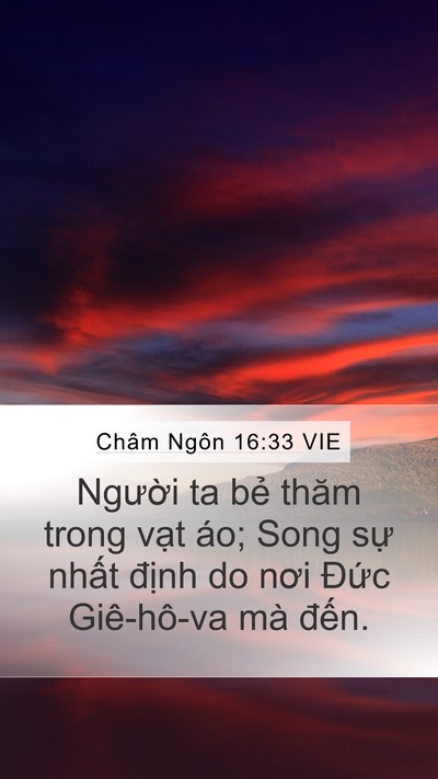 Châm Ngôn 16:33 VIE Bible Verse Image