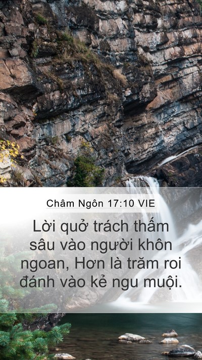 Châm Ngôn 17:10 VIE Bible Verse Image