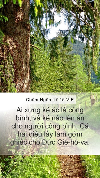 Châm Ngôn 17:15 VIE Bible Verse Image