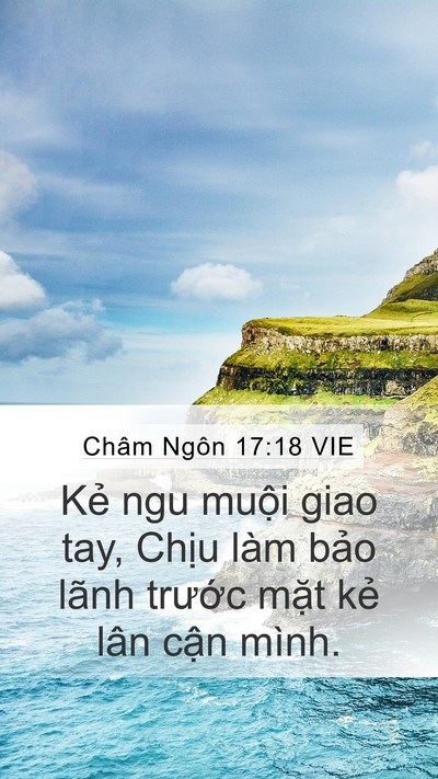 Châm Ngôn 17:18 VIE Bible Verse Image