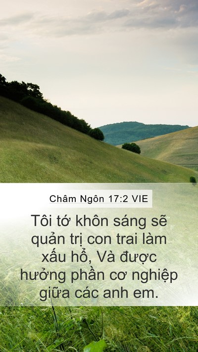 Châm Ngôn 17:2 VIE Bible Verse Image