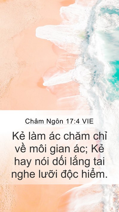 Châm Ngôn 17:4 VIE Bible Verse Image