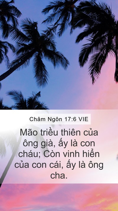 Châm Ngôn 17:6 VIE Bible Verse Image