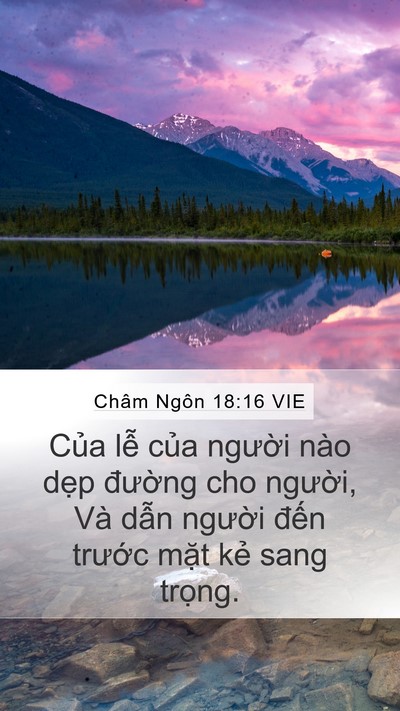 Châm Ngôn 18:16 VIE Bible Verse Image