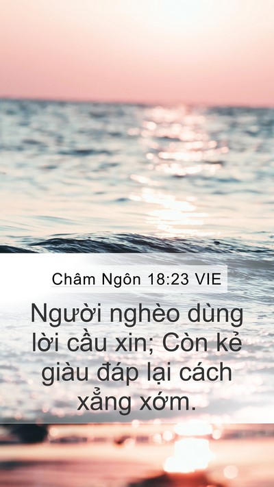 Châm Ngôn 18:23 VIE Bible Verse Image