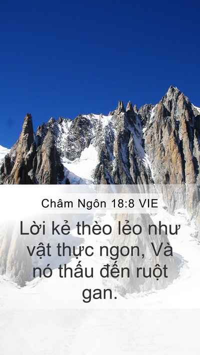 Châm Ngôn 18:8 VIE Bible Verse Image
