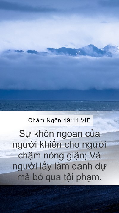 Châm Ngôn 19:11 VIE Bible Verse Image
