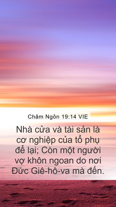 Châm Ngôn 19:14 VIE Bible Verse Image