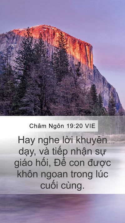 Châm Ngôn 19:20 VIE Bible Verse Image