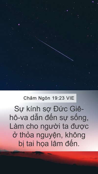 Châm Ngôn 19:23 VIE Bible Verse Image