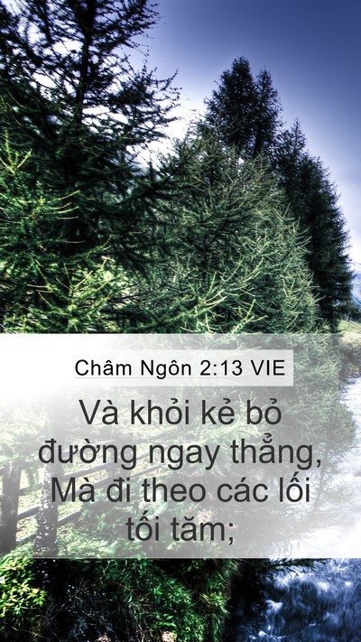 Châm Ngôn 2:13 VIE Bible Verse Image