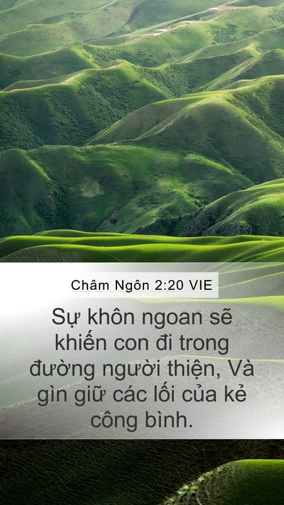 Châm Ngôn 2:20 VIE Bible Verse Image