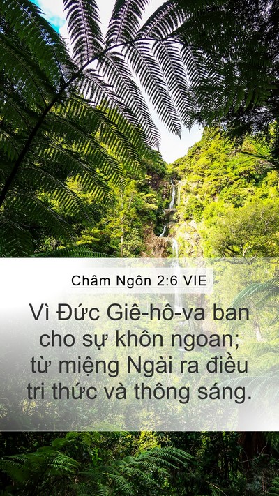 Châm Ngôn 2:6 VIE Bible Verse Image