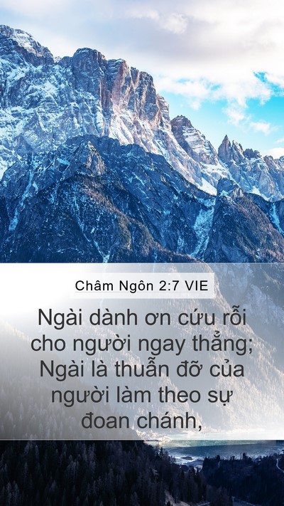 Châm Ngôn 2:7 VIE Bible Verse Image