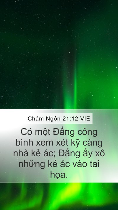 Châm Ngôn 21:12 VIE Bible Verse Image