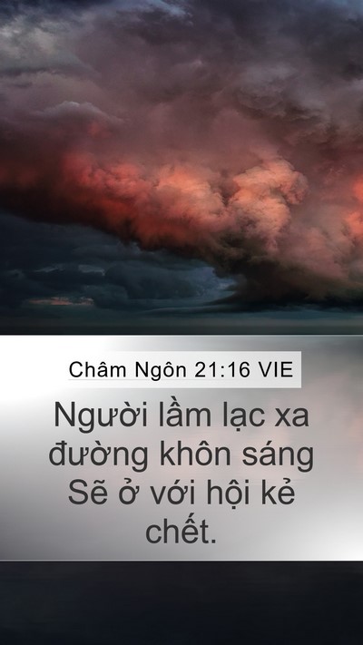 Châm Ngôn 21:16 VIE Bible Verse Image