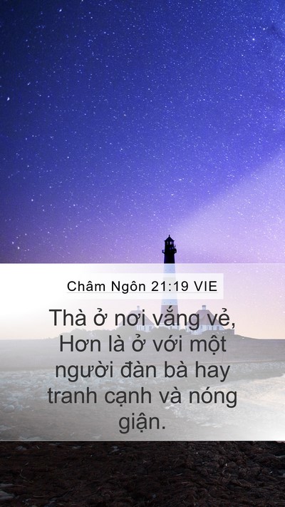 Châm Ngôn 21:19 VIE Bible Verse Image