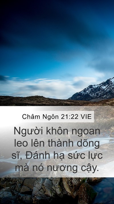 Châm Ngôn 21:22 VIE Bible Verse Image