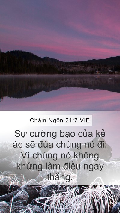 Châm Ngôn 21:7 VIE Bible Verse Image