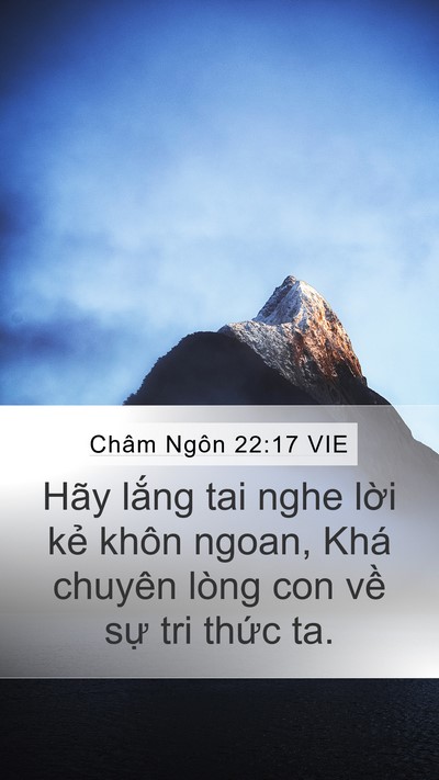 Châm Ngôn 22:17 VIE Bible Verse Image
