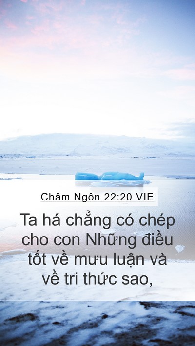 Châm Ngôn 22:20 VIE Bible Verse Image