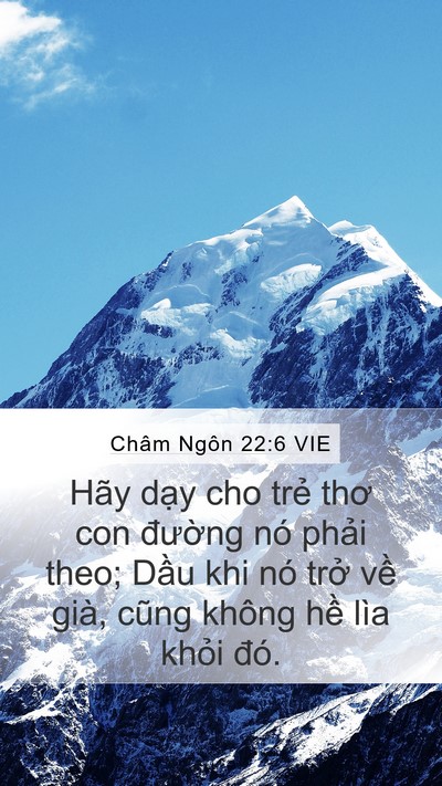 Châm Ngôn 22:6 VIE Bible Verse Image
