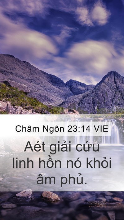 Châm Ngôn 23:14 VIE Bible Verse Image